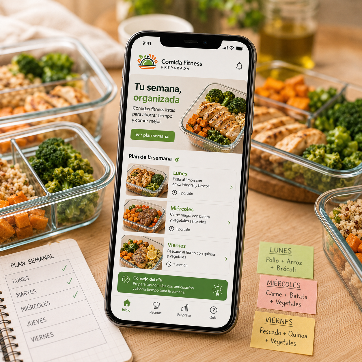 Comida Fitness Preparada | Tu Semana de Meal Prep Resuelta