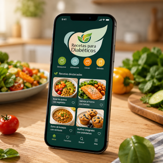 Recetas para Diabéticos | App con Plan de 4 Semanas